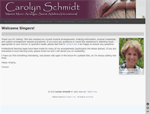 Tablet Screenshot of carolynschmidt.info